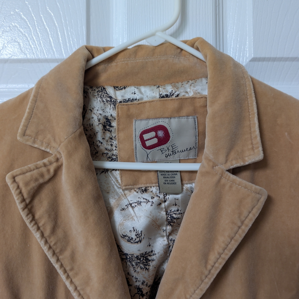 BKE Tan Jacket with Patterned Lining - Picture 5 of 7